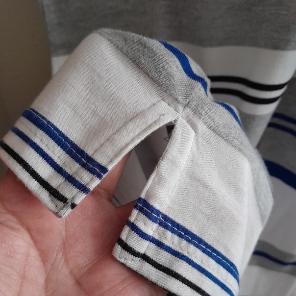 Vintage Men's Blue Striped Shirt Size:3XL Mensfield - Picture 4 of 7